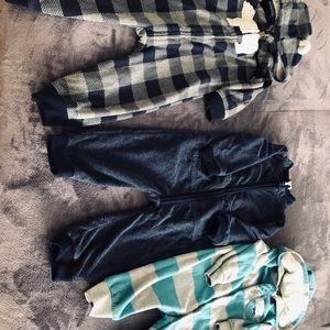 Baby boy fleece jumpsuits